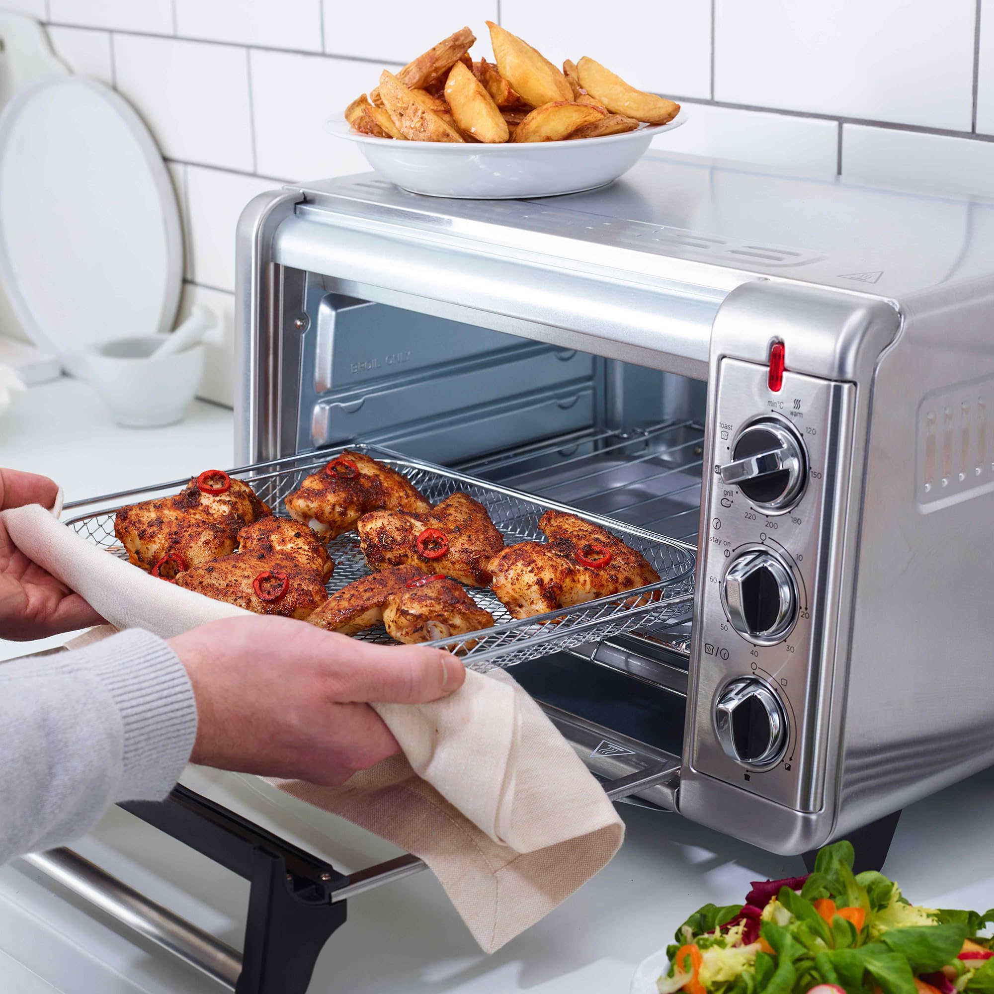 russell-hobbs-satisfry-mini-backofen-airfryer-20-l-edelstahl-neu image 6