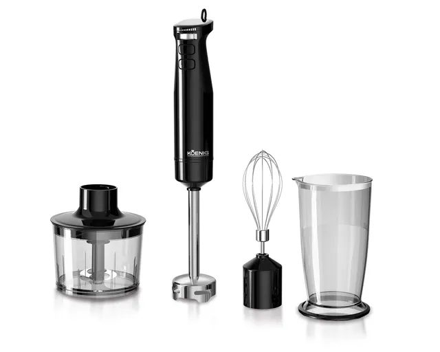 koenig-black-line-stabmixer-set-500w-mit-zerkleinerer image 1