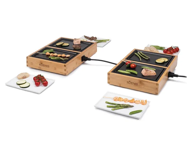 koenig-dinner-for-4-tischgrill-bambus-f-r-4-personen image 1