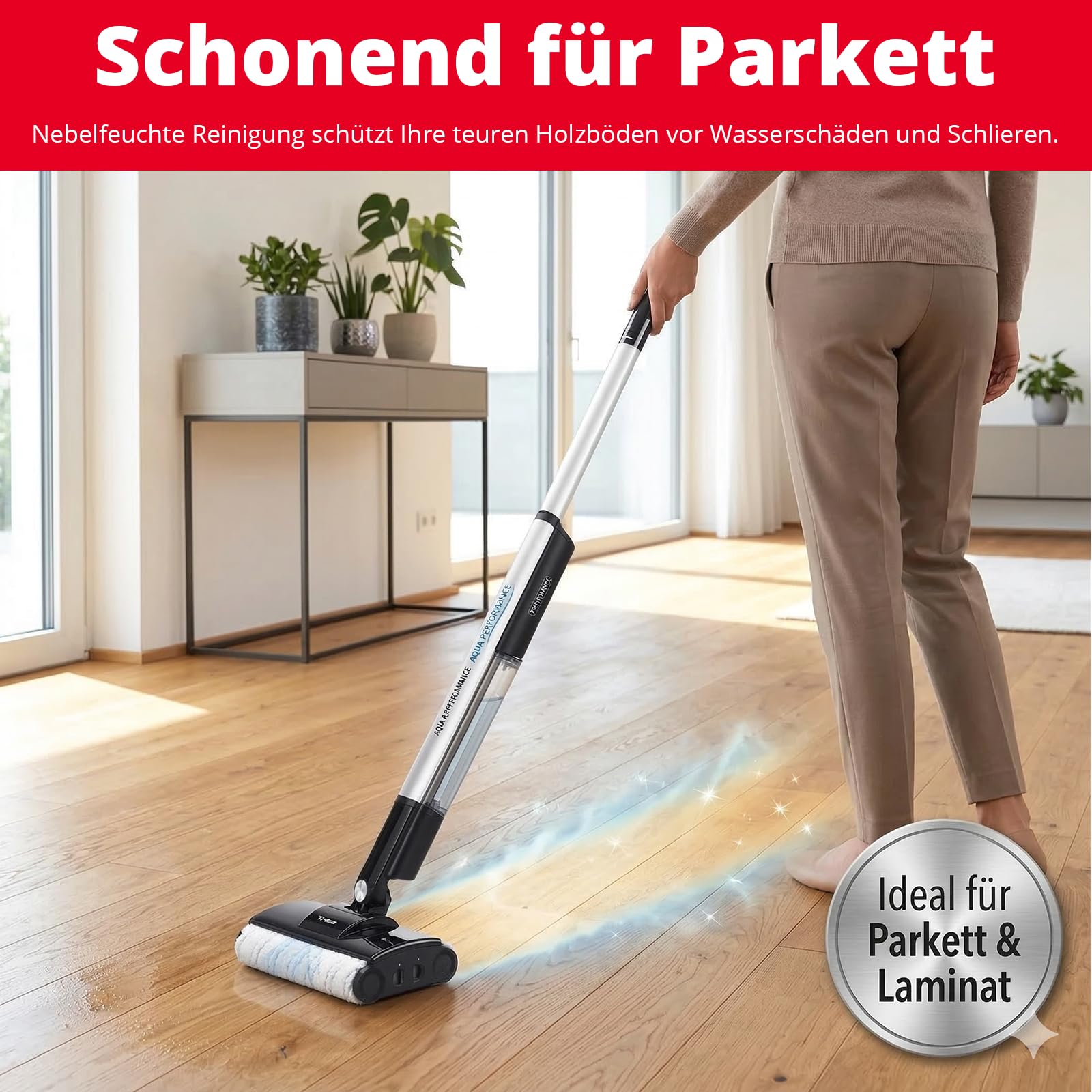 trisa-wet-clean-elektrischer-bodenwischer-akku-nasswischer-wei image 2