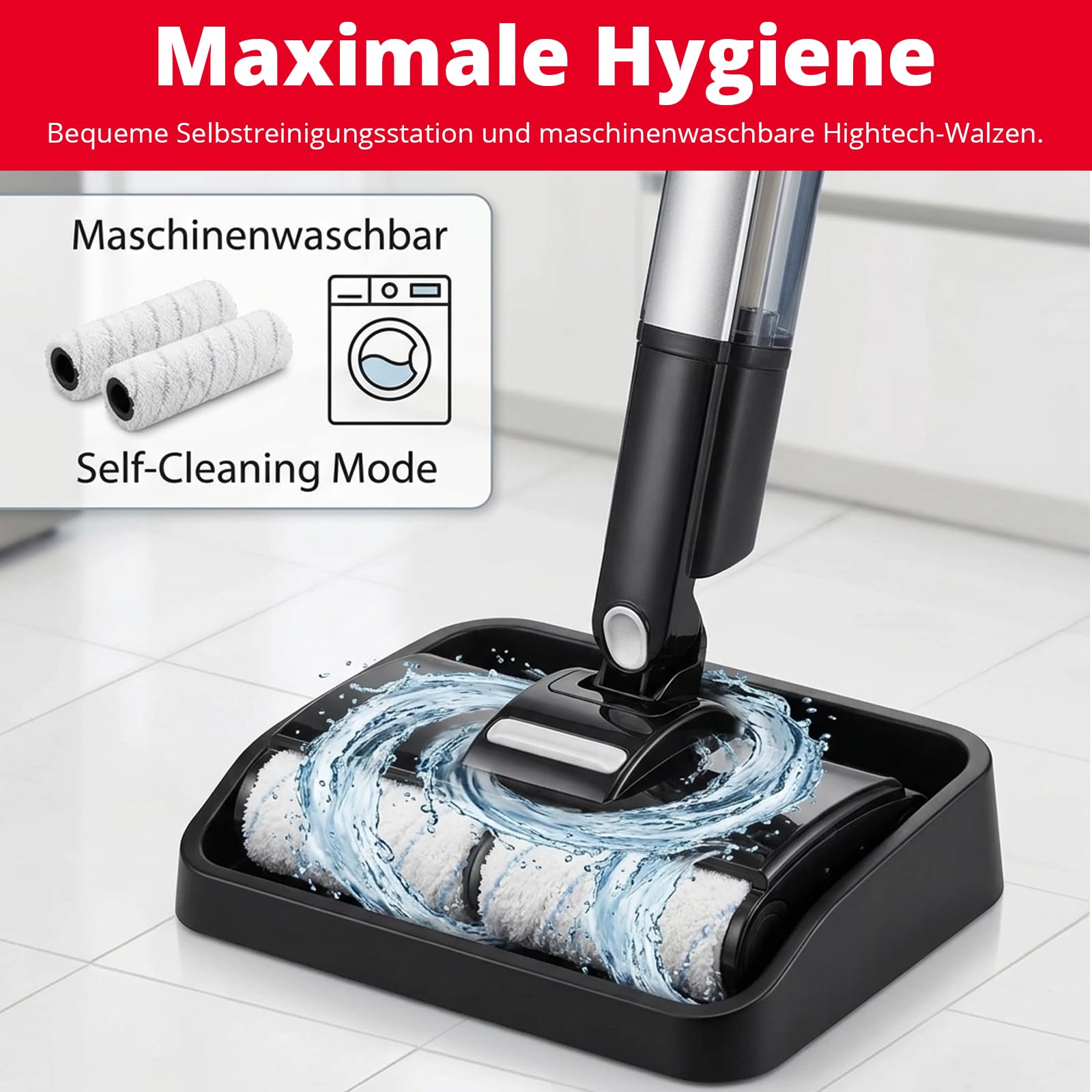 trisa-wet-clean-elektrischer-bodenwischer-akku-nasswischer-wei image 8